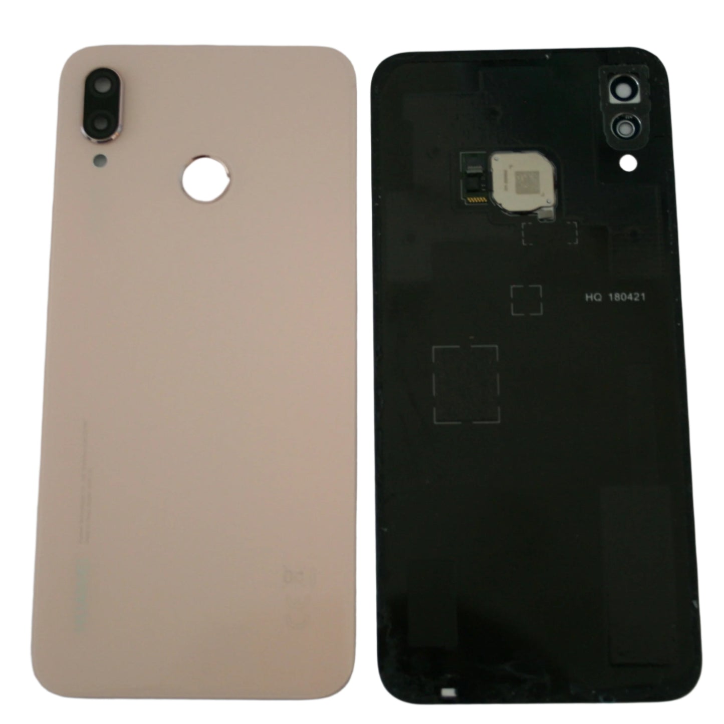 Huawei P20 Lite Rear Back Glass Battery Cover in Pink with Camera Lens - GRADE AB