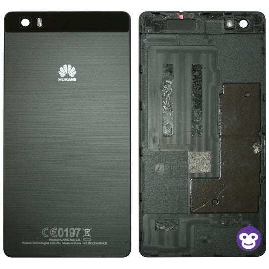 Back battery cover Huawei P8 Lite Black (2016) Rear Back Cover with Camera Lens - GRADE AB