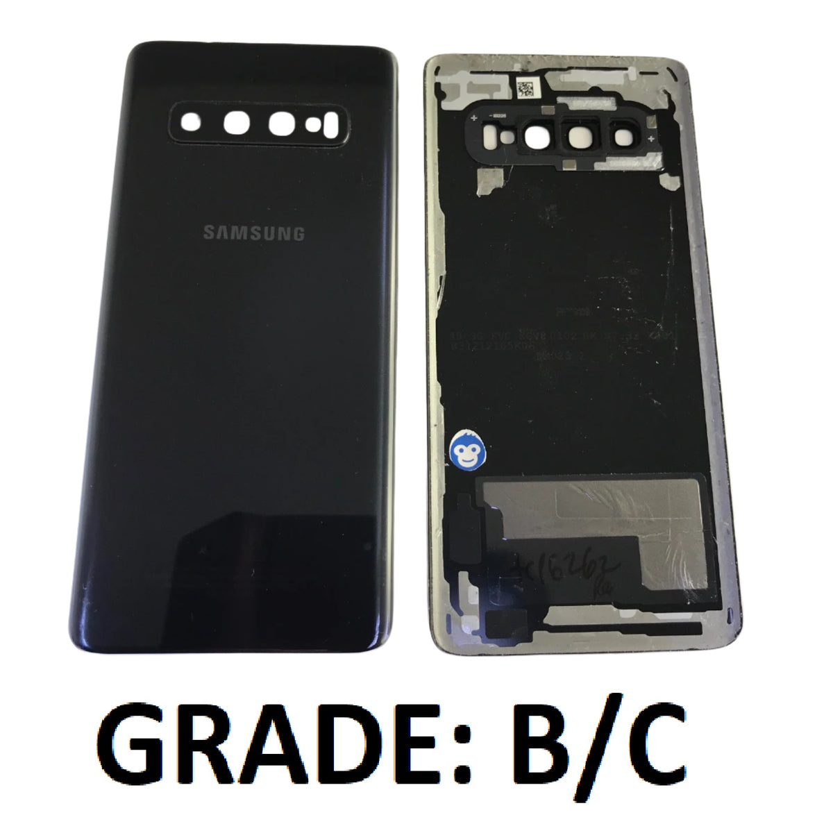 Back Battery Cover Samsung Galaxy S10 G973 Prism Black - GRADE BC