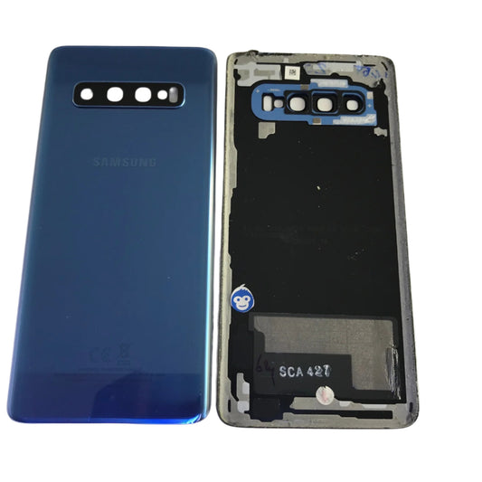 Back Battery Cover Samsung Galaxy S10 G973 Prism Blue - GRADE AB