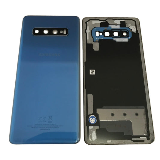 Back Battery Cover Lens Samsung Galaxy S10 G975 Prism Blue - GRADE AB