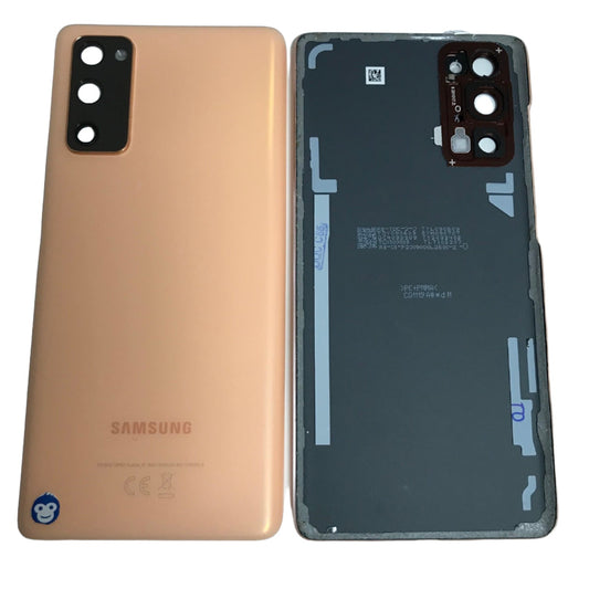 BACK BATTERY REAR COVER PANEL CAMERA LENS SAMSUNG GALAXY S20 FE 4G  G780 / S20 FE 5G G781 CLOUD ORANGE - GRADE AB