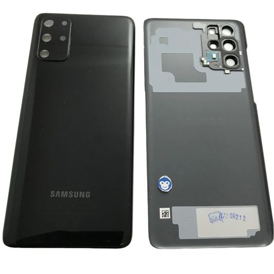 BACK BATTERY REAR COVER PANEL CAMERA LENS SAMSUNG GALAXY S20 PLUS / S20 PLUS 5G G985 G986 BLACK - GRADE AB