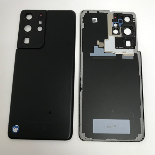 BACK BATTERY REAR COVER PANEL CAMERA LENS SAMSUNG GALAXY S21 ULTRA 5G G998  BLACK - GRADE AB