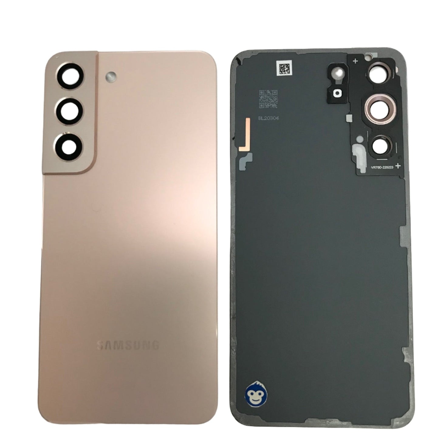 BACK BATTERY REAR COVER PANEL CAMERA LENS SAMSUNG GALAXY S22 S901 PINK GOLD - GRADE AB