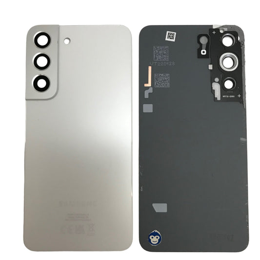 BACK BATTERY REAR COVER PANEL CAMERA LENS SAMSUNG GALAXY S22 S901 WHITE  - GRADE AB