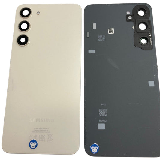 BACK BATTERY REAR COVER PANEL CAMERA LENS SAMSUNG GALAXY S23 PLUS S916 CREAM (WHITE) - GRADE AB
