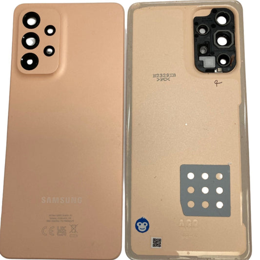 BACK BATTERY REAR COVER PANEL CAMERA LENS SAMSUNG GALAXY A33 5G A336 PEACH - GRADE AB