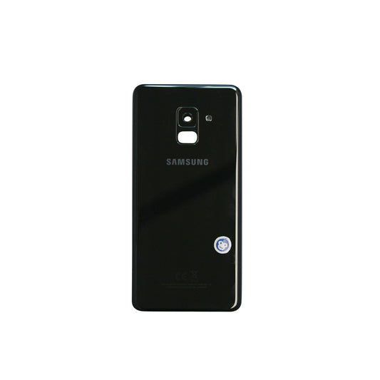 BACK BATTERY REAR COVER PANEL CAMERA LENS  SAMSUNG GALAXY A8 (2018) A530 BLACK - GRADE AB