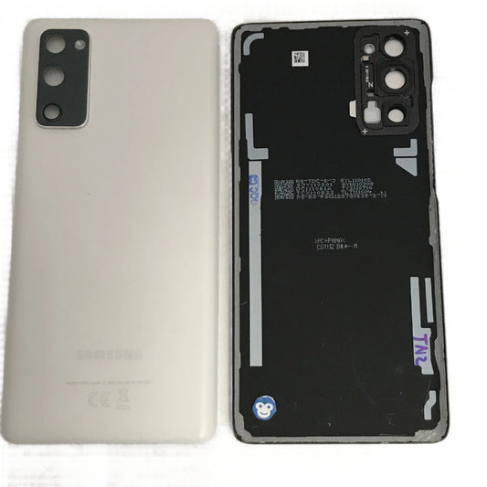 BACK BATTERY REAR COVER PANEL CAMERA LENS SAMSUNG GALAXY S20 FE 4G  G780 / S20 FE 5G G781 CLOUD White - GRADE AB