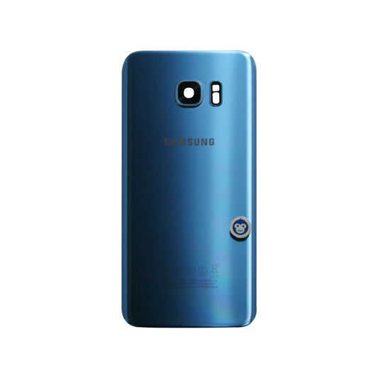BACK BATTERY REAR COVER PANEL CAMERA LENS  SAMSUNG GALAXY G935F S7 EDGE BLUE - GRADE AB