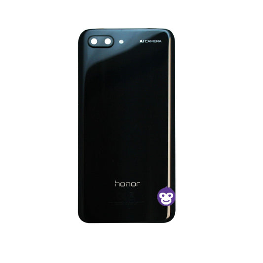 Honor 10 Back Battery Cover Rear Glass with Camera Lens Black - GRADE AB