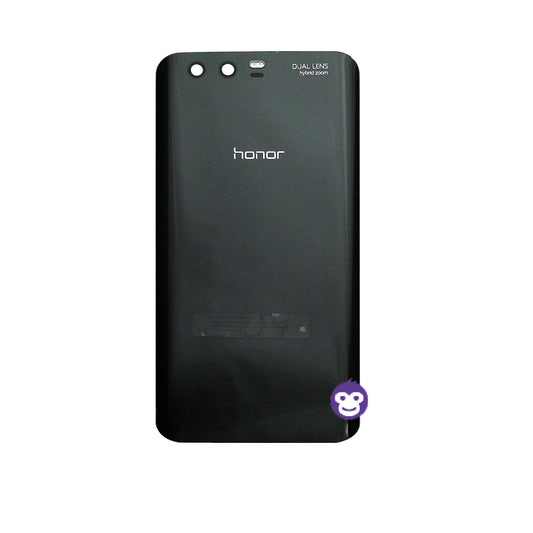 Honor 9 Back Battery Cover Rear Glass with Camera Lens Black - GRADE AB