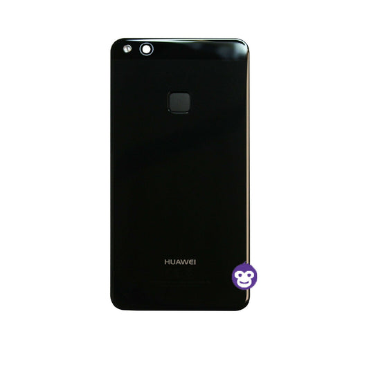 Huawei P10 Lite Rear Back Glass Battery Cover in Black with Camera Lens - GRADE AB