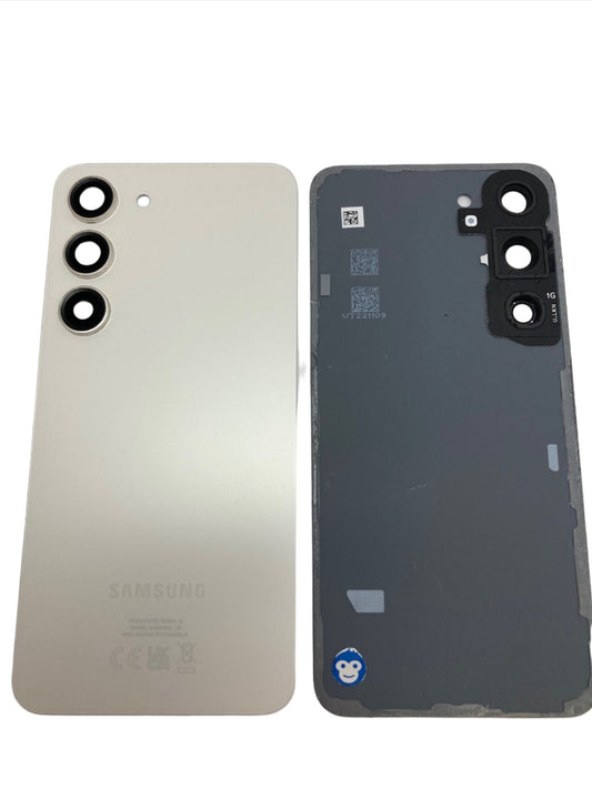 BACK BATTERY REAR COVER PANEL CAMERA LENS SAMSUNG GALAXY S23 S911 CREAM (WHITE) - GRADE AB