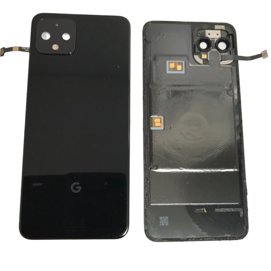 Back cover battery cover camera lens pixel 4 black - Grade AB