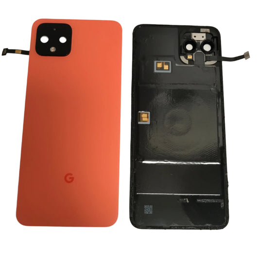 Back cover battery cover camera lens pixel 4 orange - Grade AB