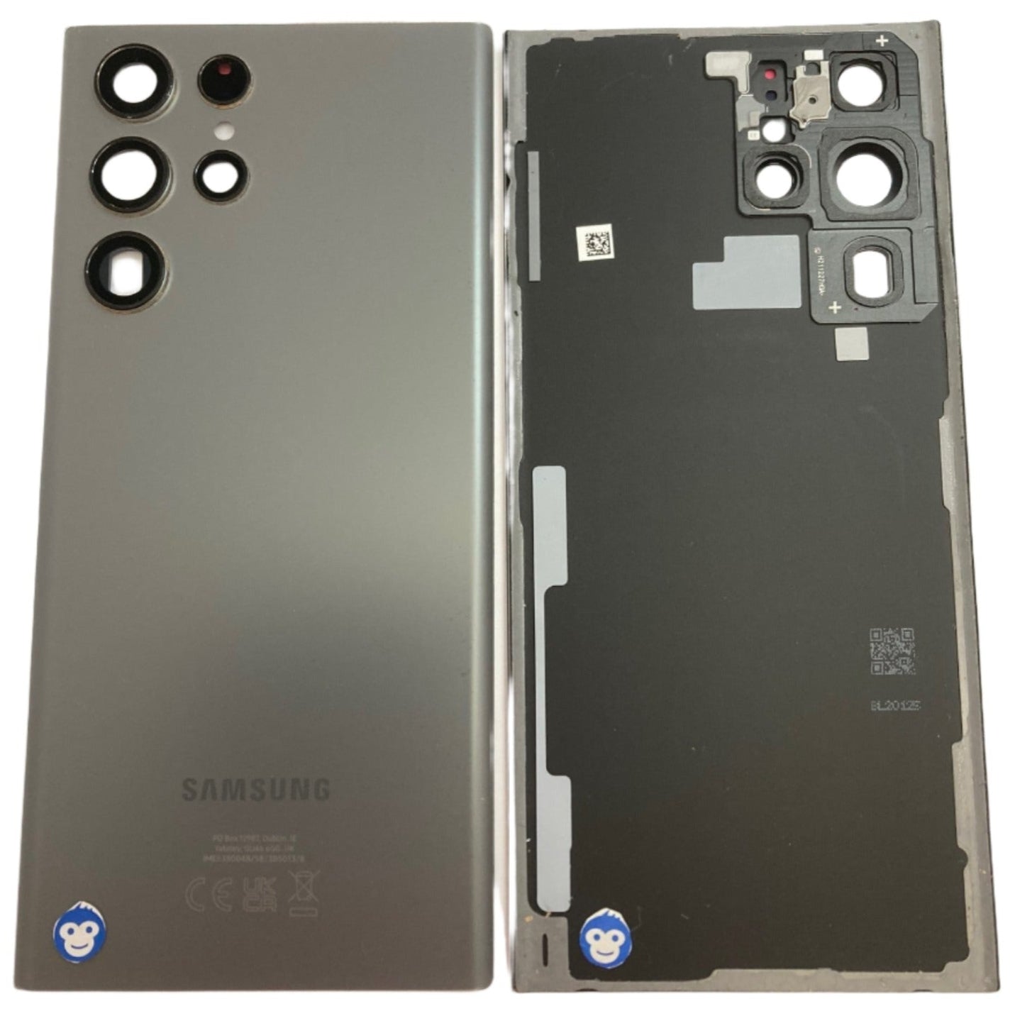 BACK BATTERY REAR COVER PANEL CAMERA LENS SAMSUNG GALAXY S22 ULTRA S908 GRAPHITE - GRADE AB