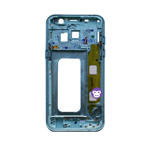 CHASSIS FRAME WITH PARTS FOR SAMSUNG GALAXY A3 (2017) A320F BLUE - GRADE AB