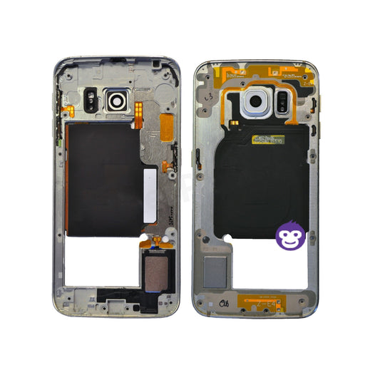 CHASSIS FRAME CAMERA LENS SAMSUNG GALAXY S6 EDGE G925F WHITE - GRADE AB