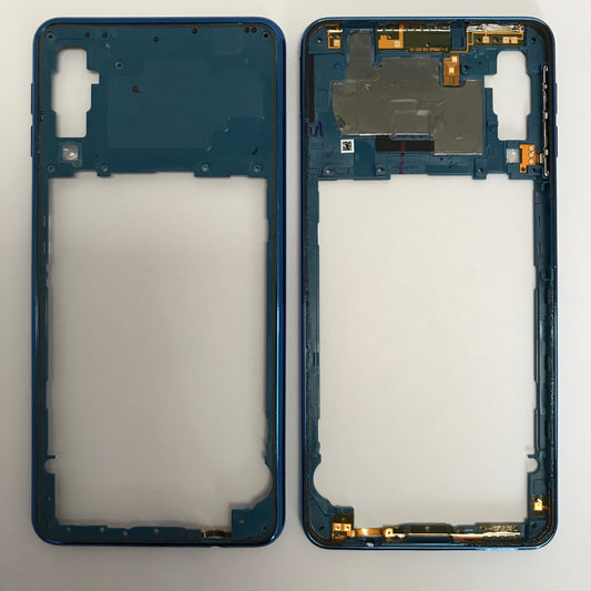 Chassis Frame Samsung Galaxy A7 (2018) A750 Blue - GRADE AB