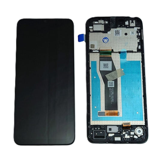 LCD SCREEN DISPLAY WITH FRAME MOTOROLA E13 BLACK XT2345 - NEW