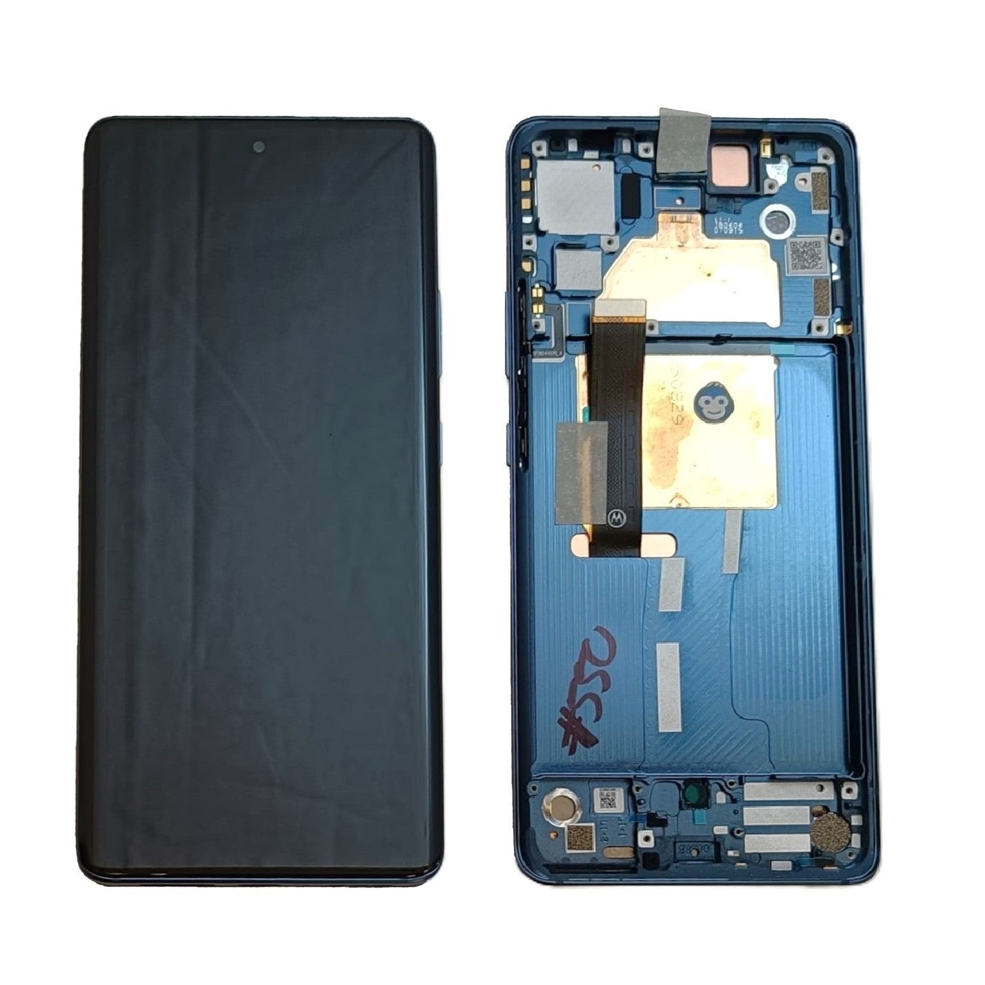 LCD SCREEN DISPLAY WITH FRAME MOTOROLA EDGE 30 FUSION BLUE - NEW