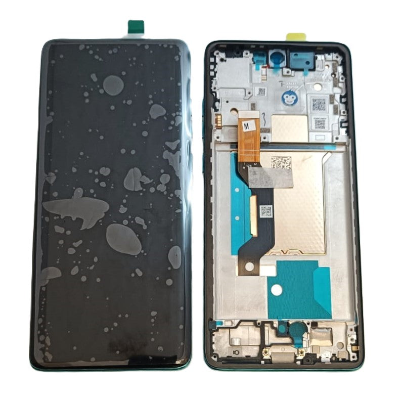 LCD SCREEN DISPLAY WITH FRAME MOTOROLA XT2503 EDGE 60 FUSION GREEN - NEW