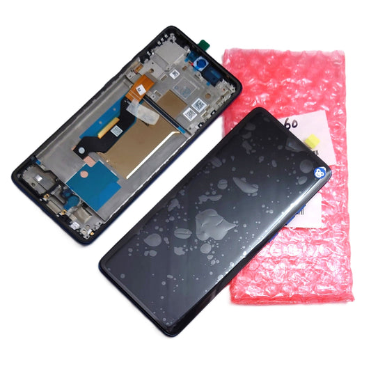 LCD SCREEN DISPLAY WITH FRAME MOTOROLA XT2505 EDGE 60 BLUE - NEW