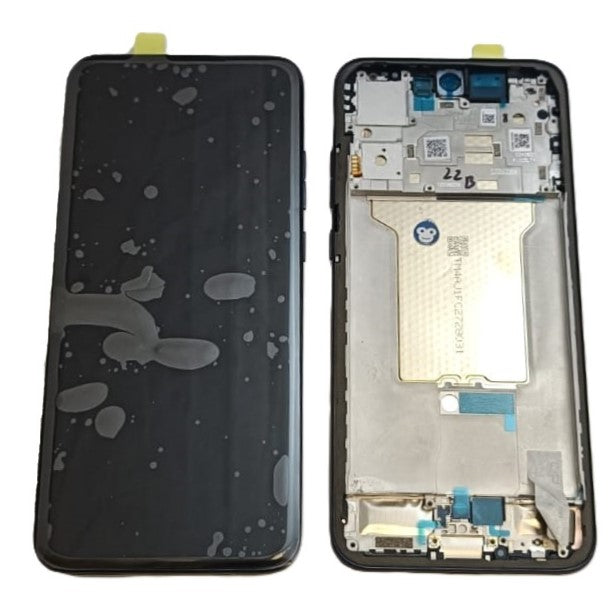 LCD SCREEN DISPLAY WITH FRAME MOTOROLA EDGE 70 FUSION SILHOUETTE (BLACK) - NEW