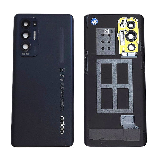 BATTERY BACK COVER CAMERA LENS OPPO FIND X3 NEO STARLIGHT BLACK - GRADE AB