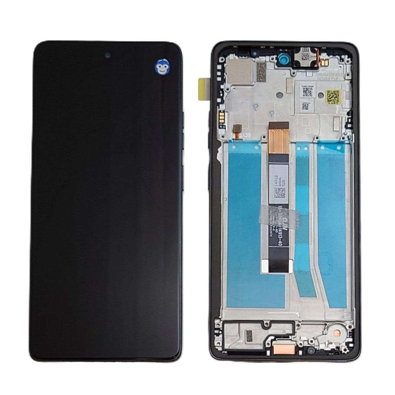 LCD SCREEN DISPLAY WITH FRAME MOTOROLA G75 5G XT2437 GREY - NEW