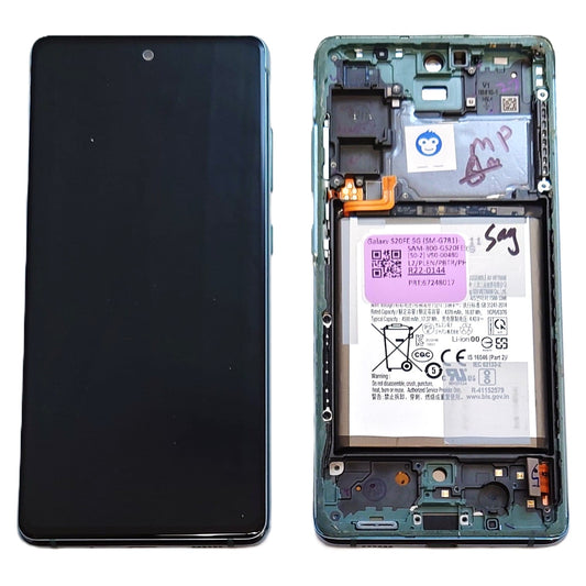 LCD Screen Display Samsung Galaxy S20 FE 4G G780 / S20 FE 5G G781 CLOUD MINT (GREEN) - GRADE AB