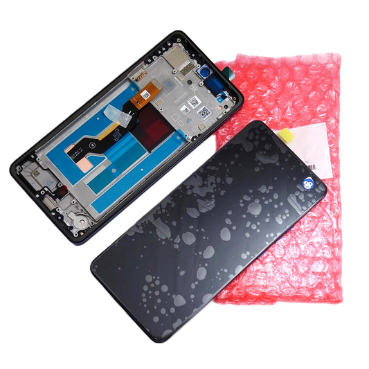 LCD SCREEN DISPLAY WITH FRAME MOTOROLA XT2527 G86 BLACK - NEW