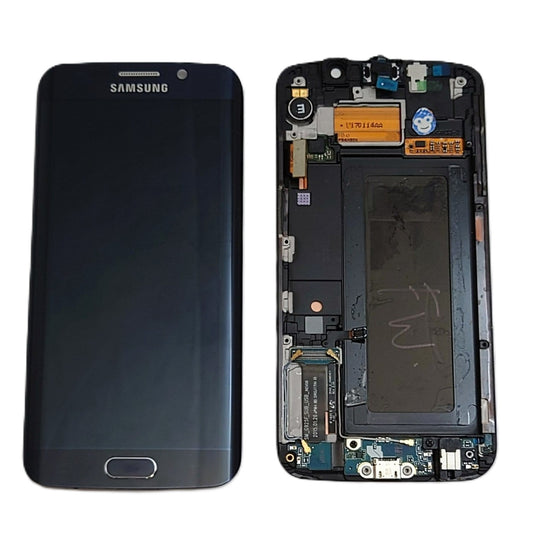 LCD DISPLAY SCREEN SAMSUNG GALAXY G925F S6 EDGE BLACK (DARK BLUE) - GRADE AB