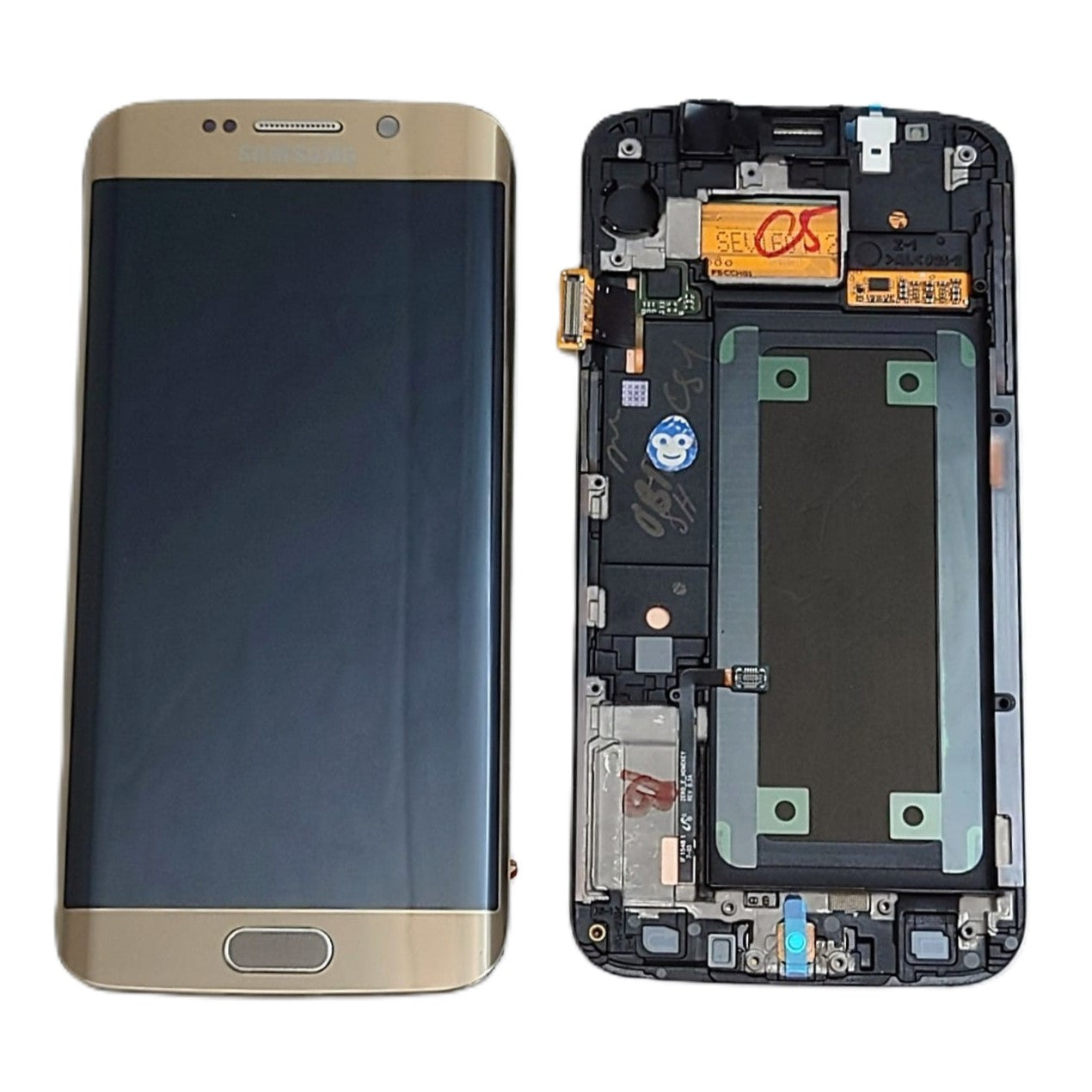 LCD DISPLAY SCREEN SAMSUNG GALAXY G925F S6 EDGE GOLD - GRADE AB