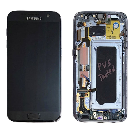 LCD DISPLAY SCREEN IN FRAME SAMSUNG GALAXY G930F S7 BLACK - GRADE BC