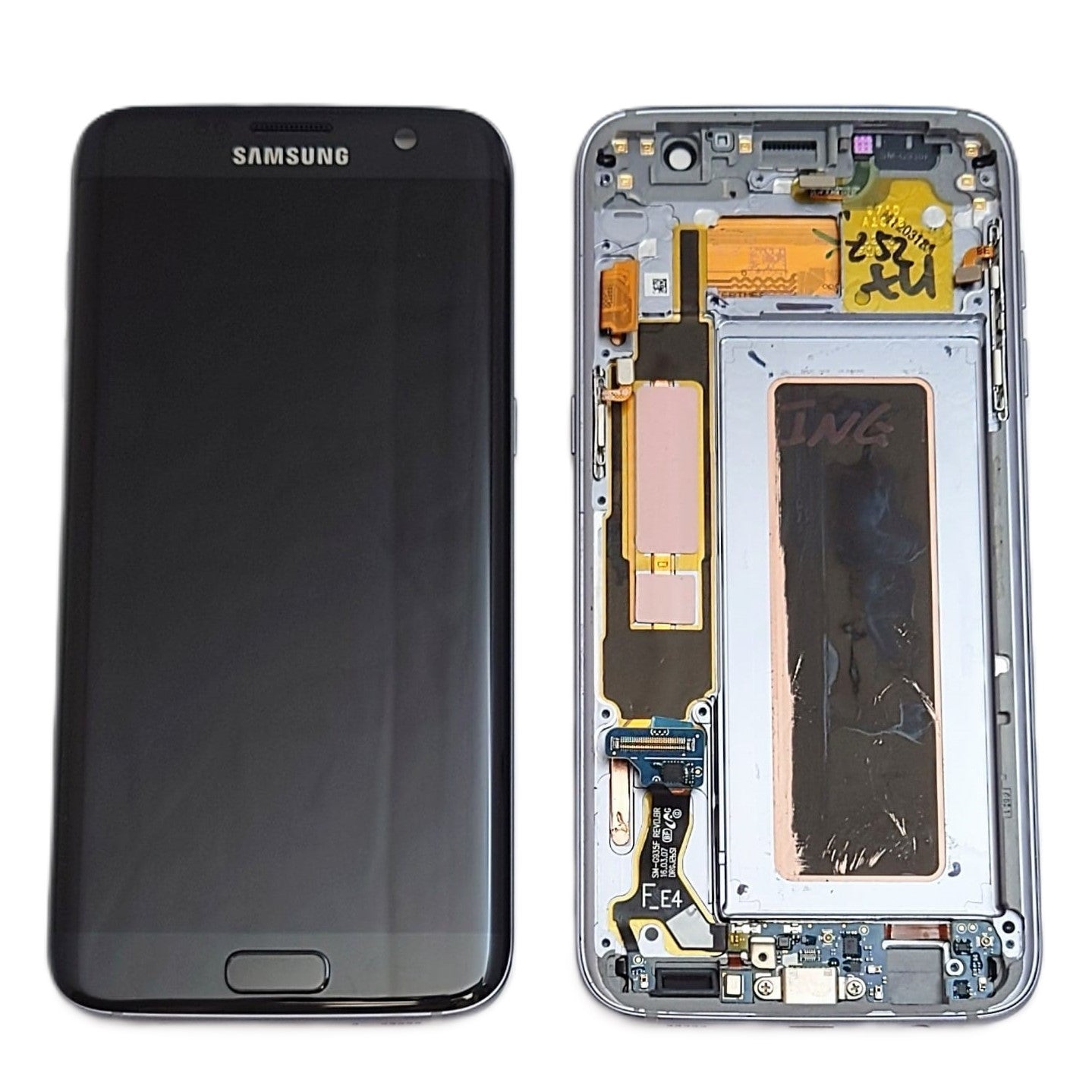 LCD DISPLAY SCREEN SAMSUNG GALAXY G935F S7 EDGE BLACK - GRADE AB