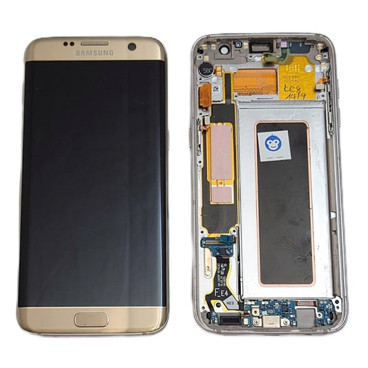 LCD DISPLAY SCREEN SAMSUNG GALAXY G935F S7 EDGE GOLD - GRADE AB