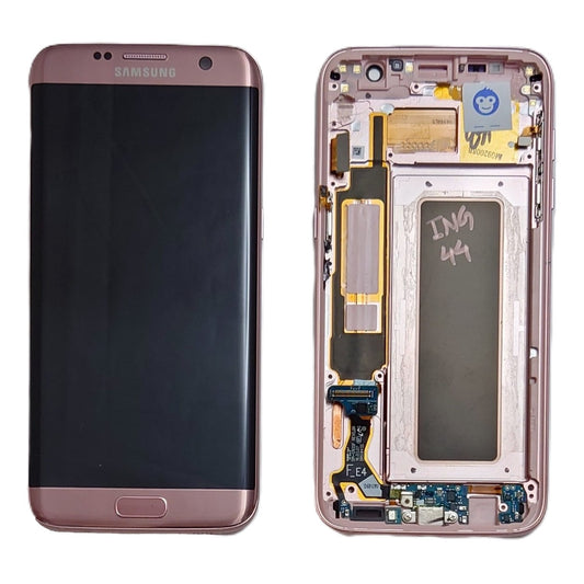 LCD DISPLAY SCREEN SAMSUNG GALAXY G935F S7 EDGE ROSE (PINK GOLD) - GRADE AB