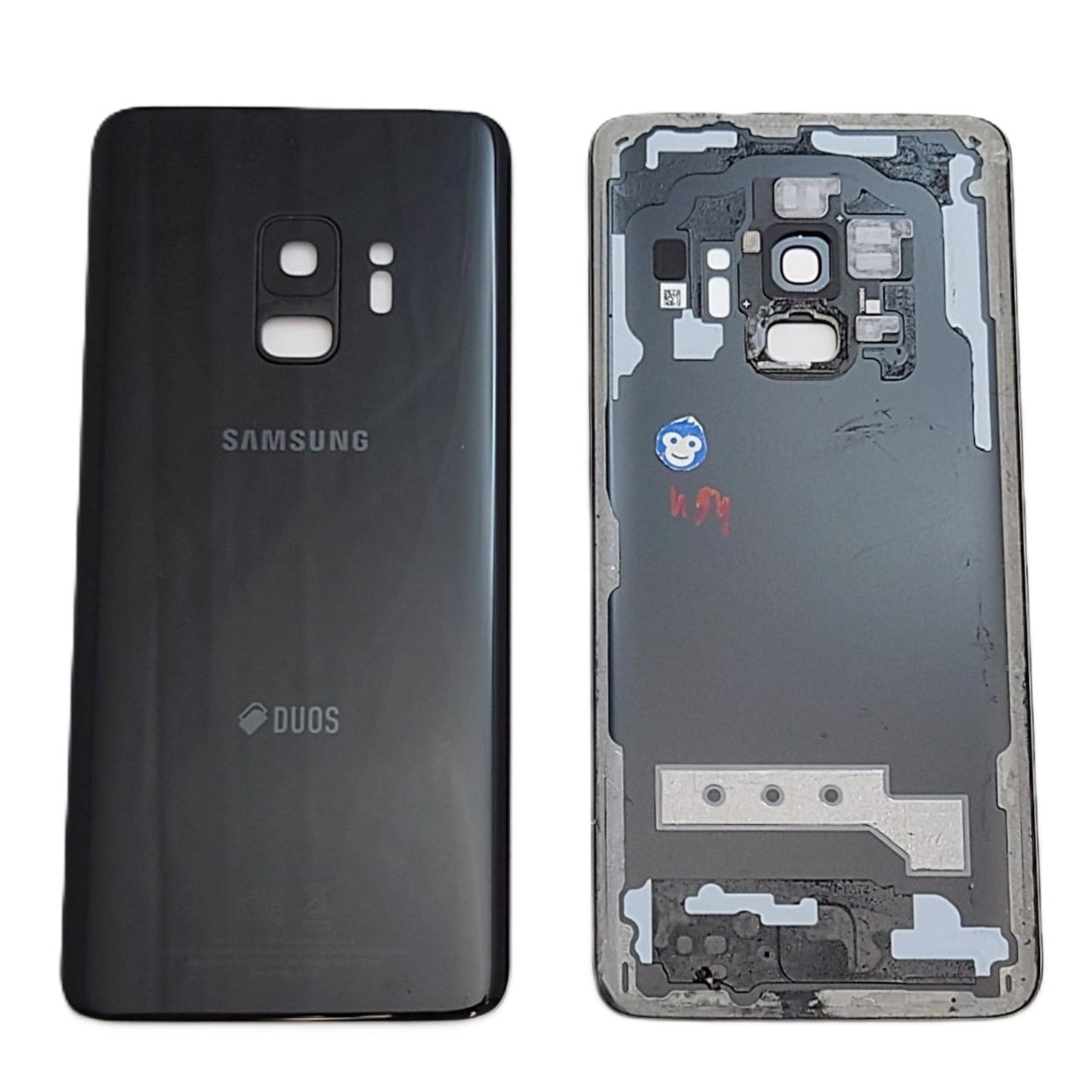 BACK BATTERY REAR COVER PANEL CAMERA LENS  SAMSUNG GALAXY G960DS S9 DUOS MIDNIGHT BLACK  - GRADE AB