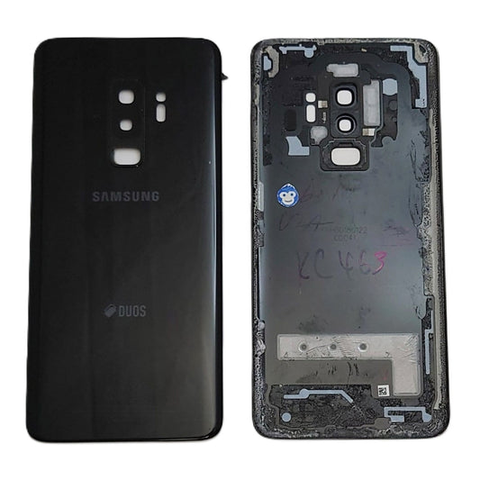 BACK BATTERY REAR COVER PANEL CAMERA LENS  SAMSUNG GALAXY G965DS S9 PLUS DUOS BLACK  - GRADE AB