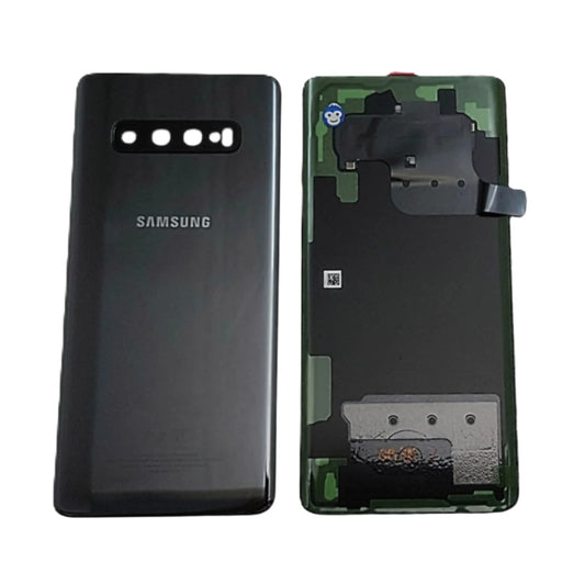 Back Battery Cover Lens Samsung Galaxy S10+ G975 Prism Black - NEW