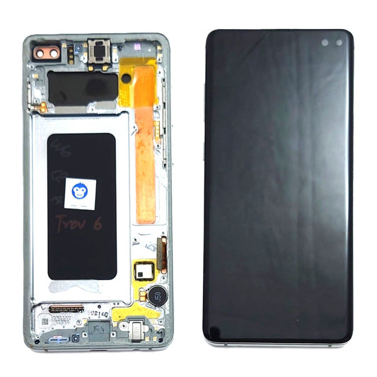 LCD Screen Display Samsung Galaxy S10 Plus G975 PRISM WHITE - GRADE AB