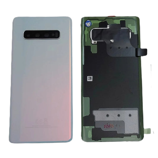 Back Battery Cover Lens Samsung Galaxy S10 G975 Prism White - NEW
