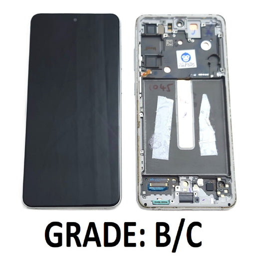 USED LCD SCREEEN DISPLAY SAMSUNG GALAXY S21 FE 5G G990 WHITE  - GRADE BC