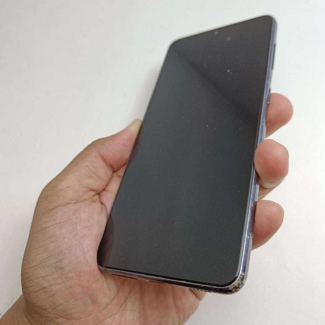 USED LCD SCREEEN DISPLAY SAMSUNG GALAXY S21 5G G991 GREY BLACK - GRADE C