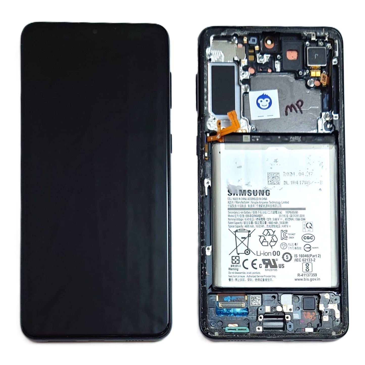 USED LCD SCREEEN DISPLAY SAMSUNG GALAXY S21 PLUS / S21+ 5G G996  BLACK - GRADE AB