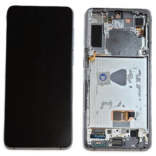 USED LCD SCREEEN DISPLAY SAMSUNG GALAXY S21 PLUS / S21+ 5G G996 SILVER (WHITE)  - GRADE BC