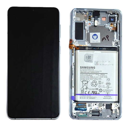 USED LCD SCREEEN DISPLAY SAMSUNG GALAXY S21 PLUS / S21+ 5G G996 SILVER (WHITE)  - GRADE AB